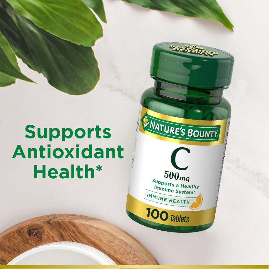 Nature's Bounty Vitamin C 500 mg Tablets 100's