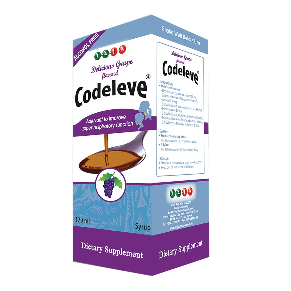 Codeleve Herbal Dry cough syrup 120 mL