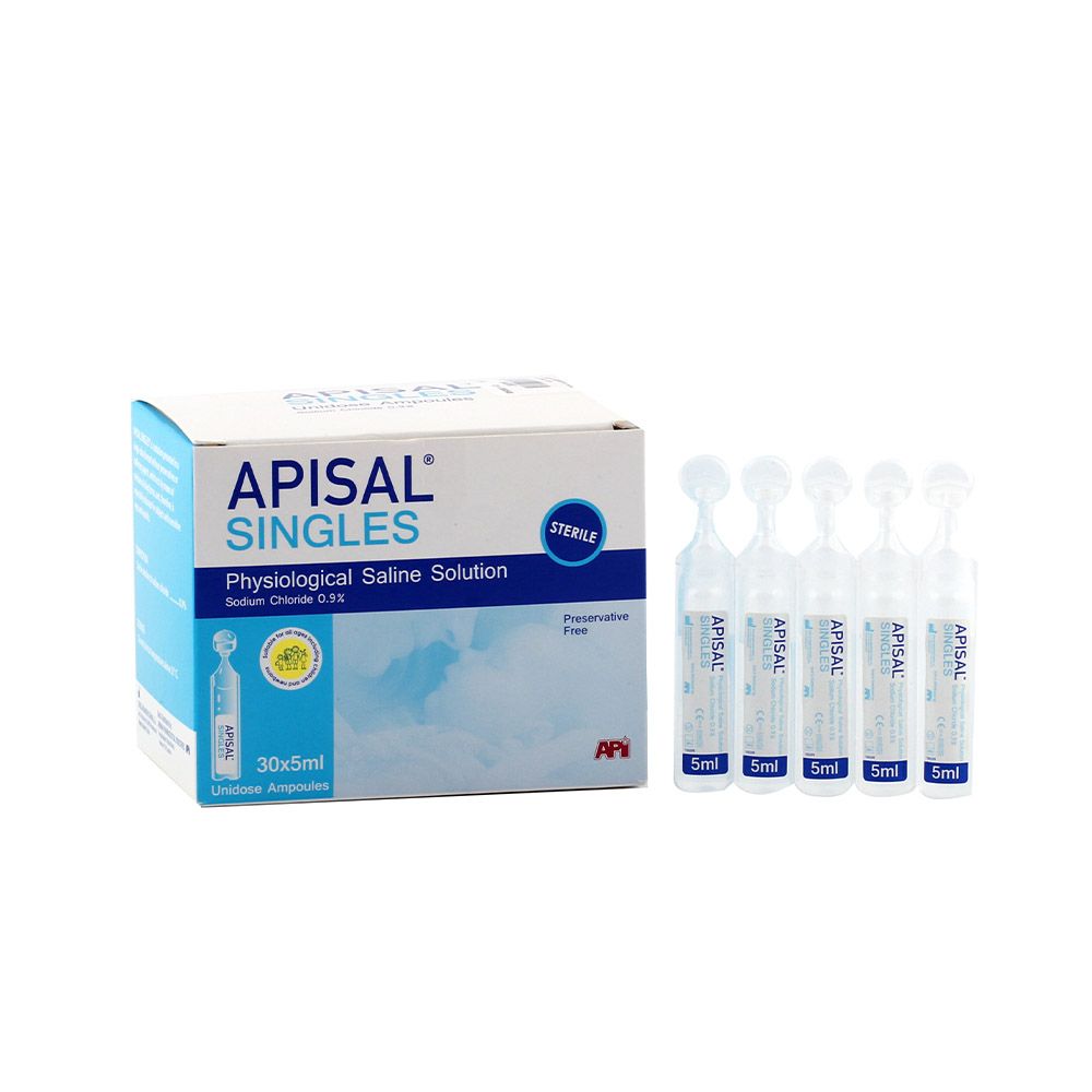 Apisal Singles Sterile Physiological Saline Solution 5 mL 30's