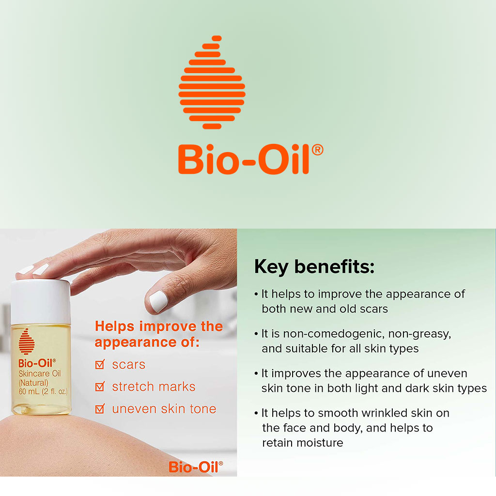 Bio-Oil Natural Skincare Oil For Scars & Stretch Marks 60ml