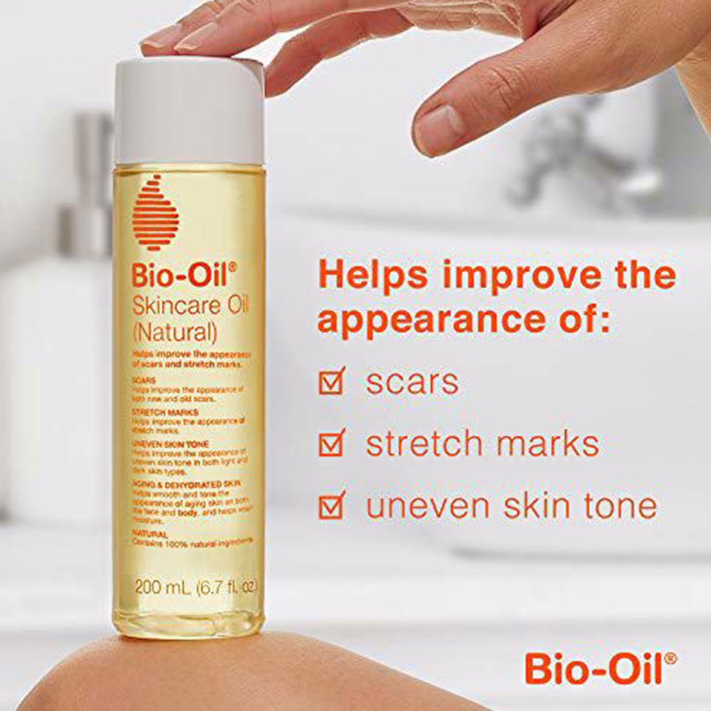 Bio-Oil Natural Skincare Oil For Scars & Stretch Marks 200ml