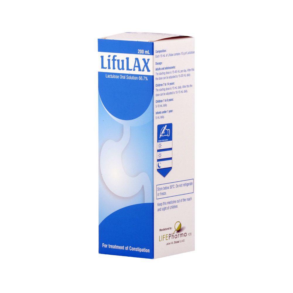 Lifulax Lactulose Oral Solution 200 mL