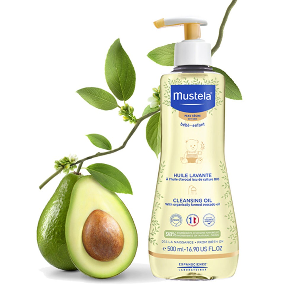 Mustela Baby Cleansing Oil For Dry Skin 500ml