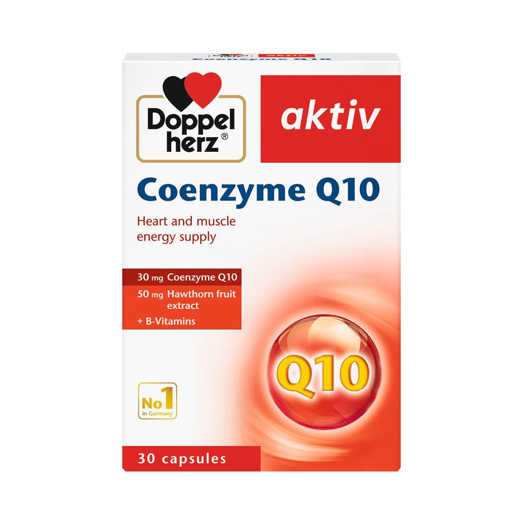 Doppelherz aktiv Coenzyme Q10 Capsules For Healthy Heart, Muscle & Energy Support, Pack of 30's