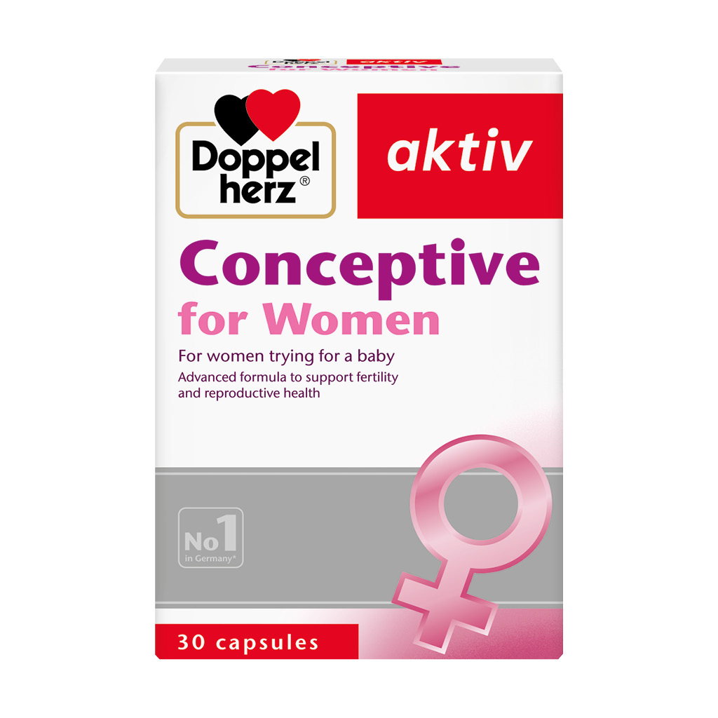 Doppelherz aktiv Conceptive Capsules For Women's Fertility & Reproductive Health, Pack of 30's