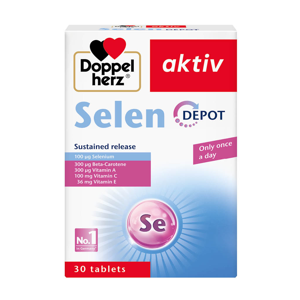 Doppelherz aktiv Selen Depot Selenium Tablets For Antioxidant & Immunity Support, Pack of 30's