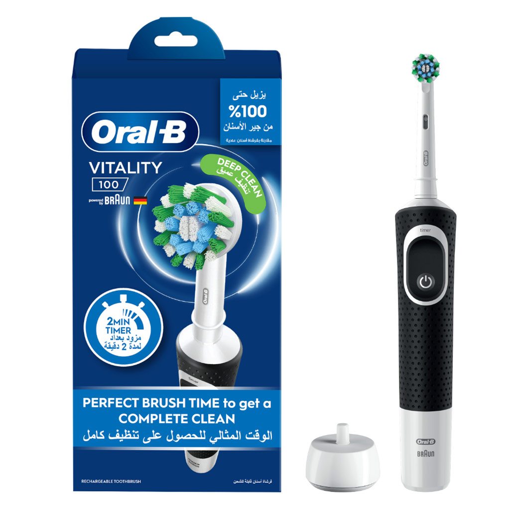 Oral B Vitality100 Cross Action Toothbrush Black D100.413.1