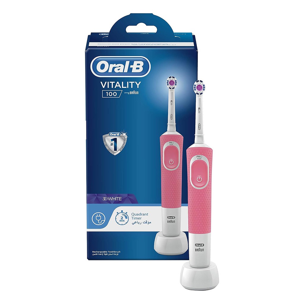 Oral B Vitality100 Cross Action Toothbrush Pink D100.413.1