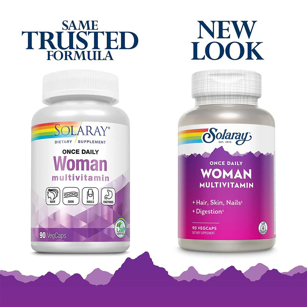 Solaray Once Daily Woman Multivitamin VegCaps 90's