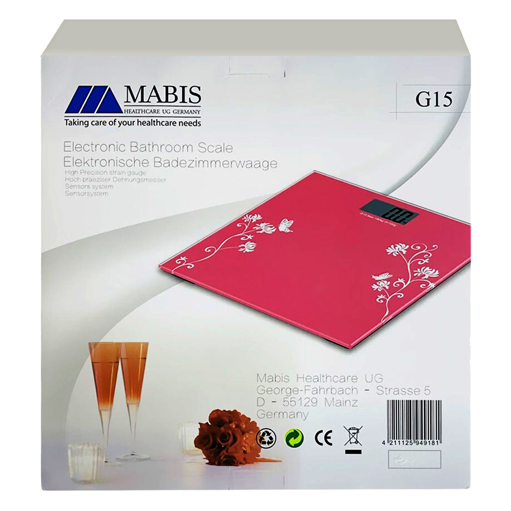 Mabis G15 Digital Bathroom Glass Scale