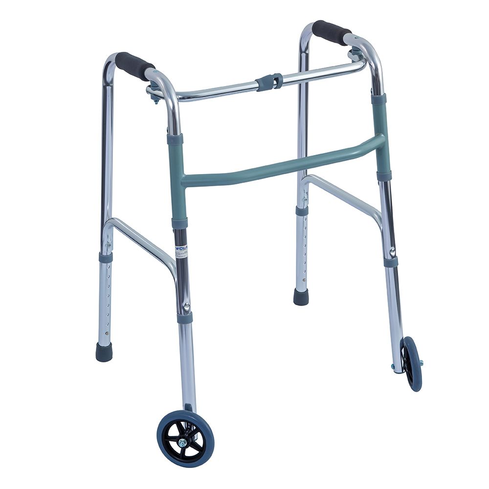 Wolaid Lightweight Folding Walker With Wheels JL9125L