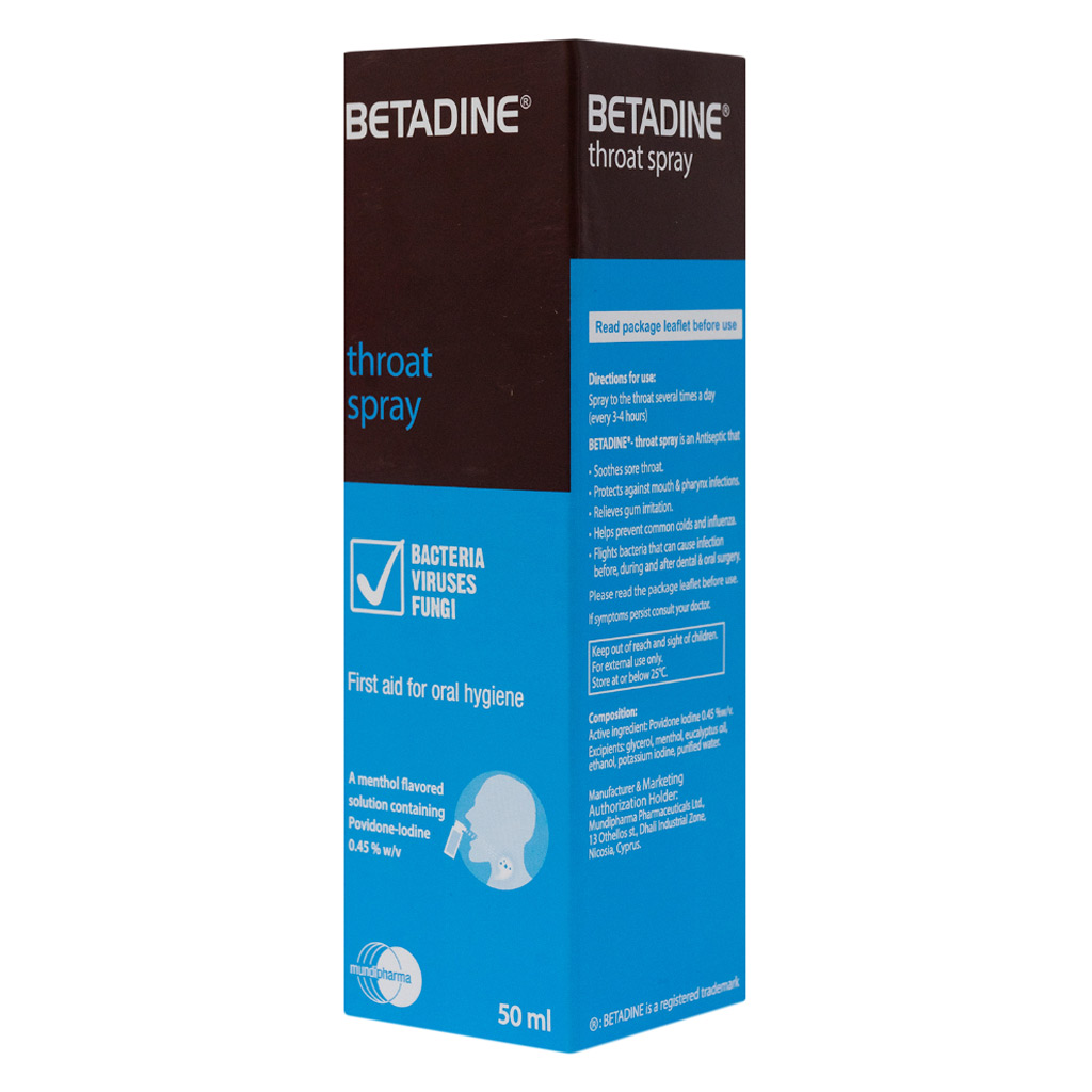Betadine Throat Spray 50 mL