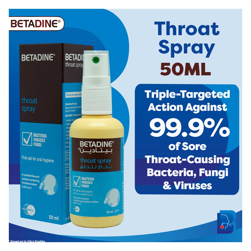 Betadine Throat Spray 50 mL