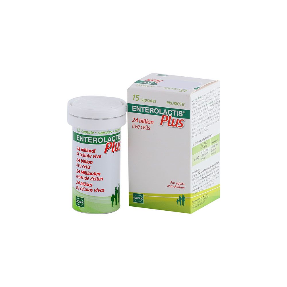 Enterolactis Plus Probiotic Capsules 15's