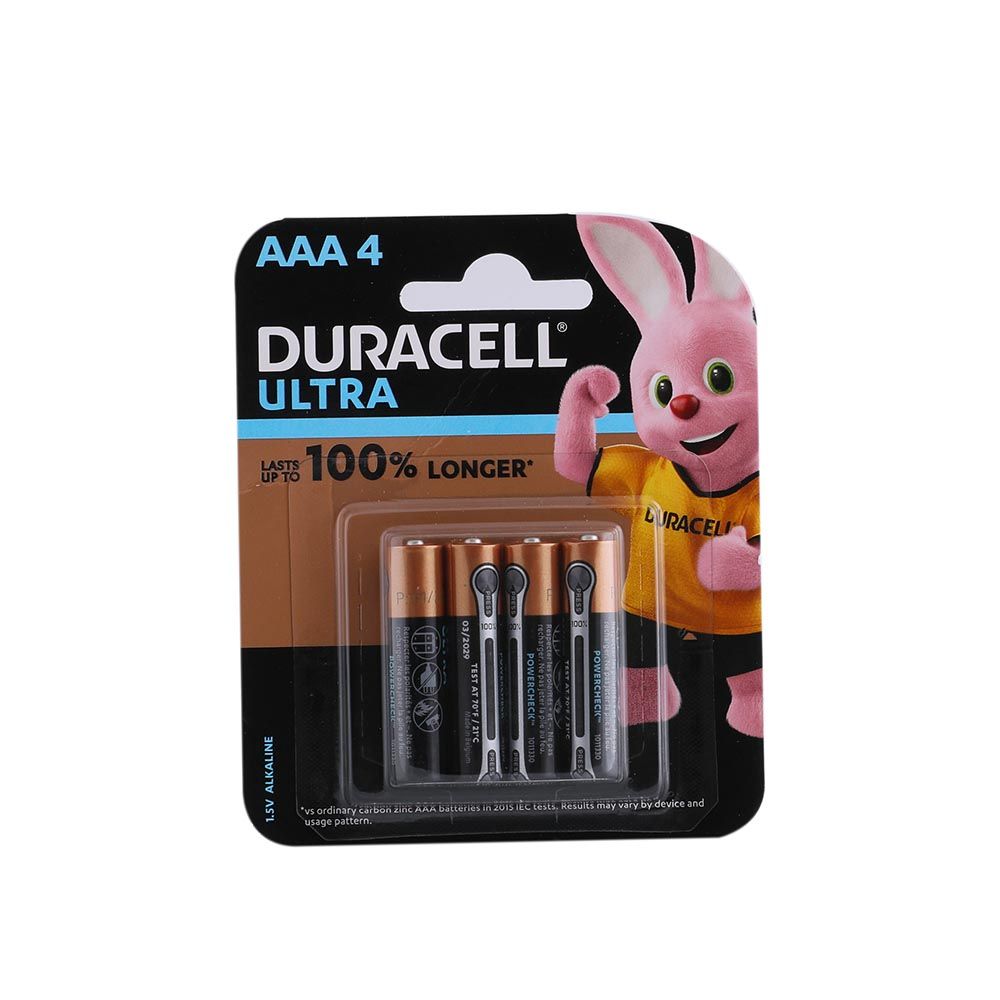 Duracell Ultra AAA4 1.5V Alkaline battery MX2400/LR6 4's