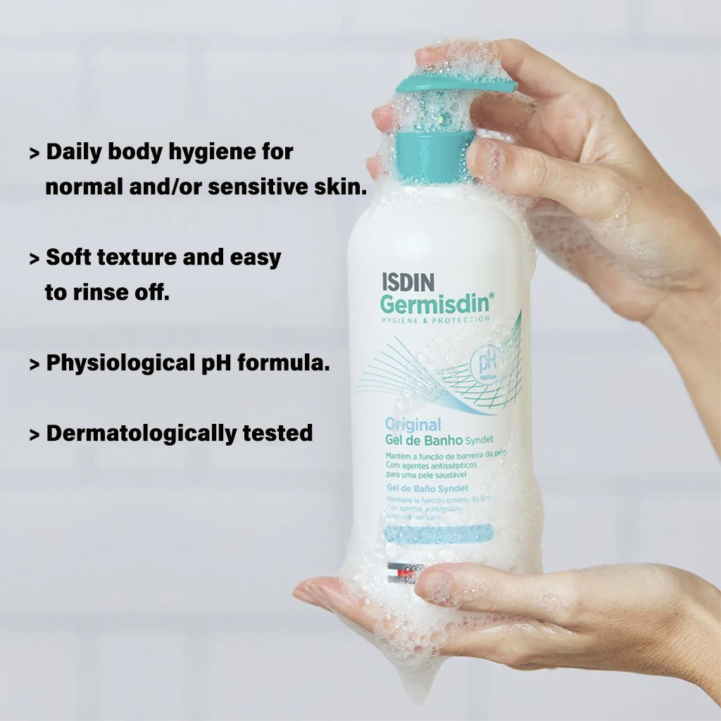 Isdin Germisdin Original Soap-Free Bath Gel 250 mL + Isdin Germisdin Hand Gel 120 mL PROMO