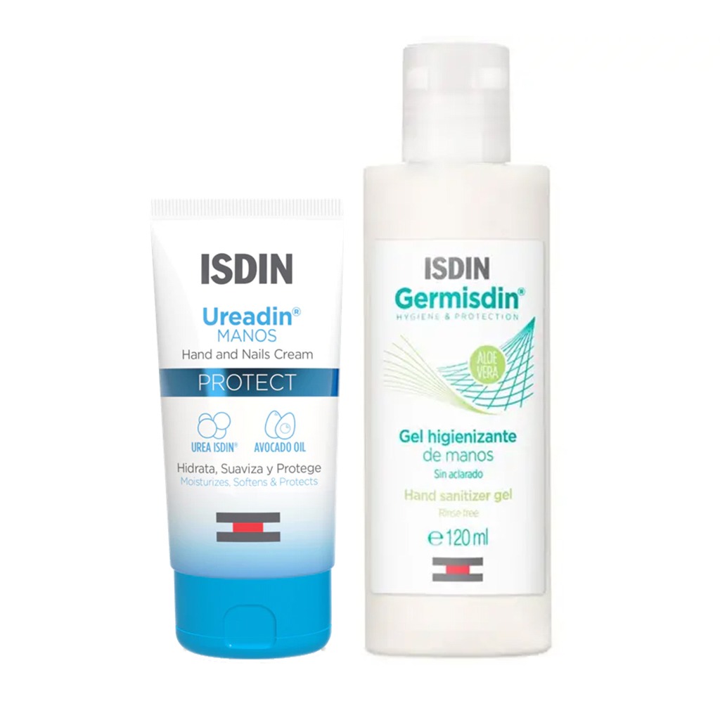 Isdin Ureadin Manos Protect Hand Cream 50 mL + Isdin Germisdin Hand Gel 120 mL PROMO