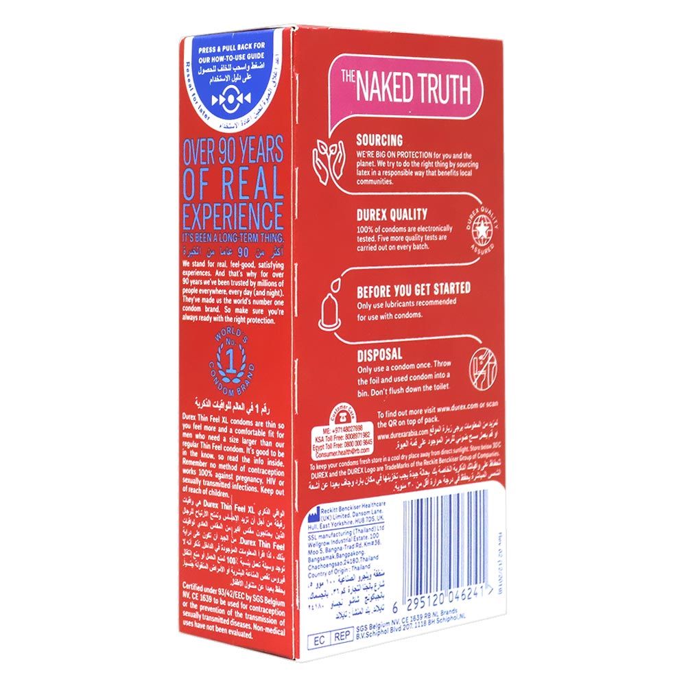 Durex Thin feel Condoms XL 12's