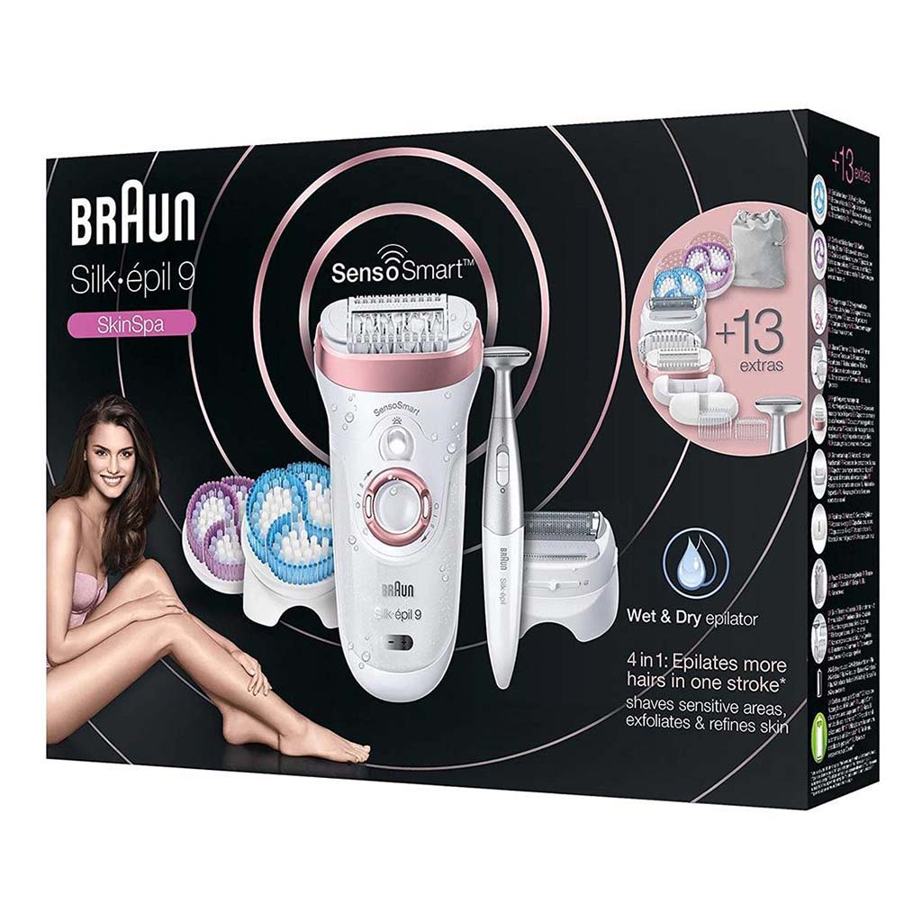 Braun Silk-epil 9 SkinSpa SensoSmart Wet & Dry Epilator 9980