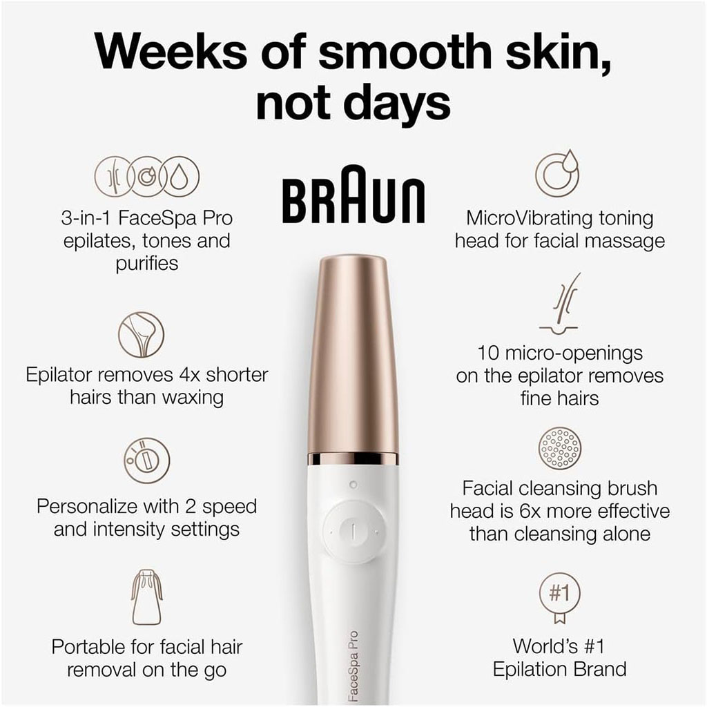 Braun FaceSpa Pro 3-in-1 Epilator 911