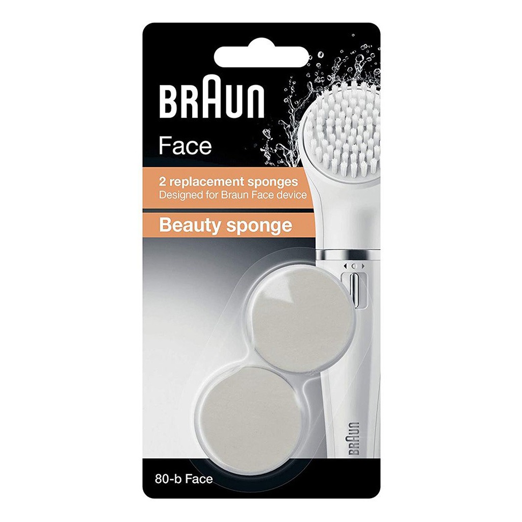 Braun 80-b Face Beauty Sponge Refill 2's