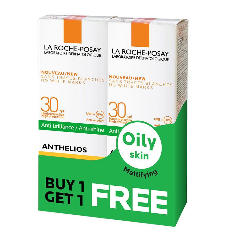 La Roche-Posay Anthelios Facial Sunscreen SPF 30 50 mL 1+1 PROMO PACK