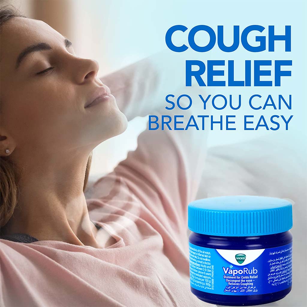 Vicks VapoRub Decongestant Ointment For Cold Relief 50g