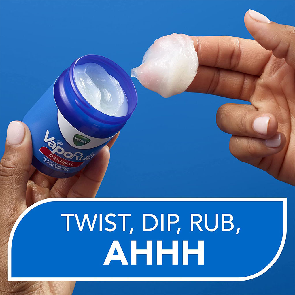 Vicks VapoRub Decongestant Ointment For Cold Relief 100g