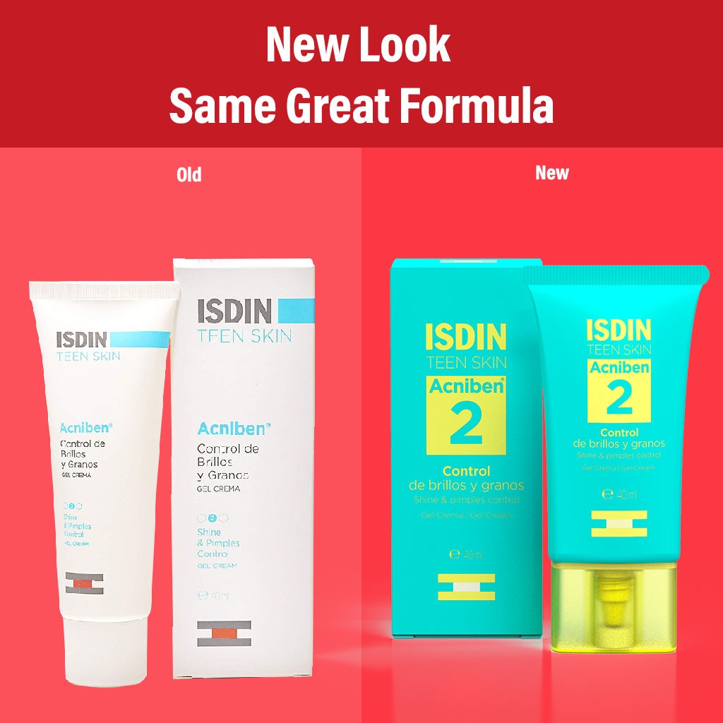 Isdin Teen Skin Acniben Shine And Pimples Control Gel Cream 40 mL