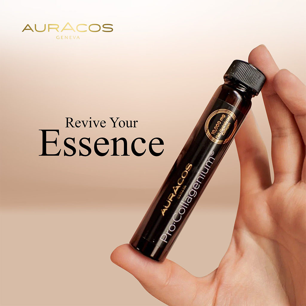 Auracos Geneva Pro Collagenium 25ml Oral Anti-Aging Solution 14's 2+1 PROMO PACK