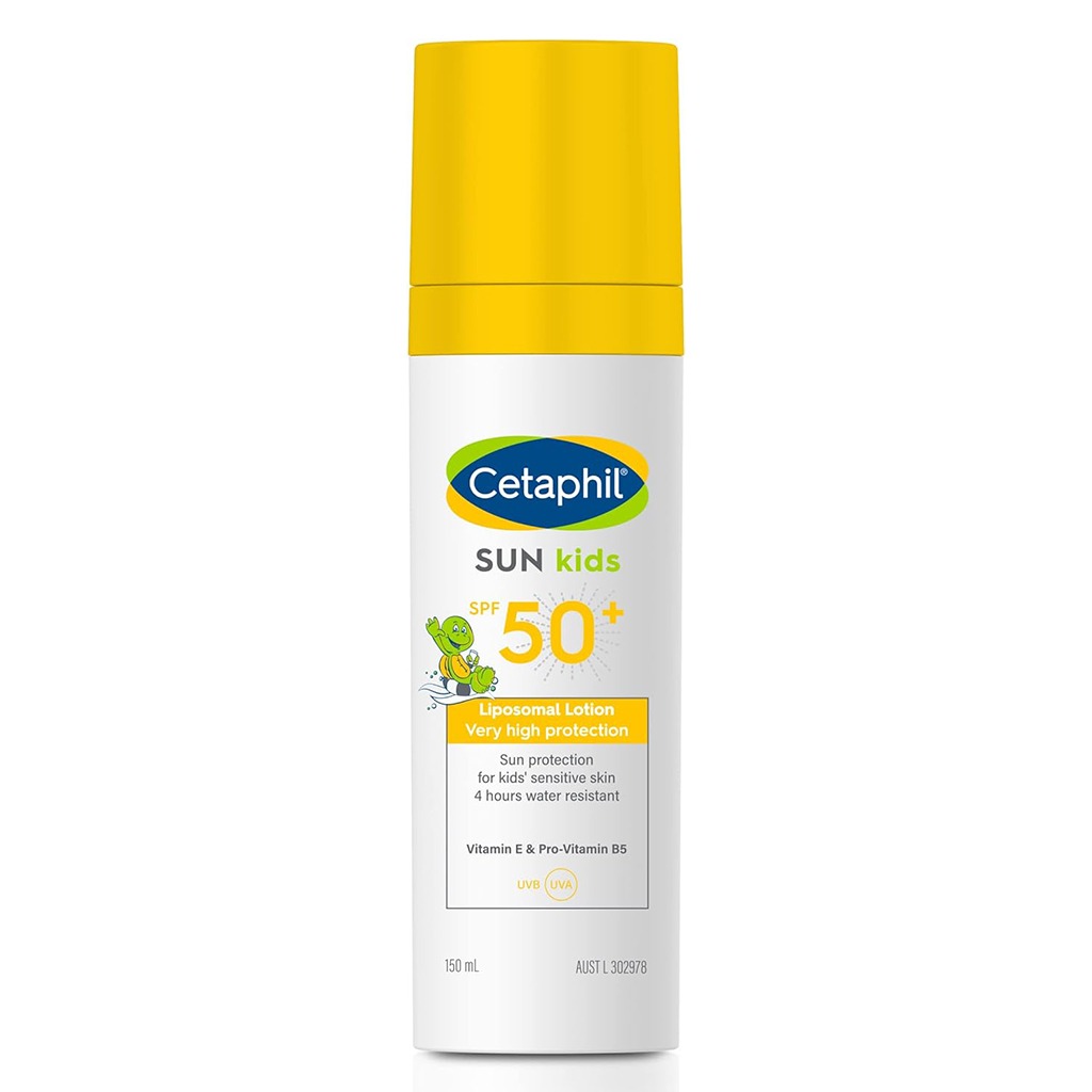 Cetaphil Sun Kids Liposomal Lotion With SPF 50+, Face & Body Moisturizer Sunscreen for Sensitive Skin, Unscented, 150ml