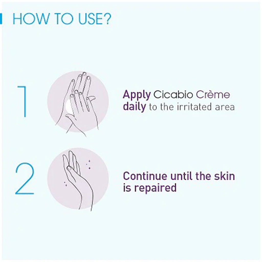 Bioderma Cicabio Soothing Repair Cream For Irritated And Damaged Skin 100ml