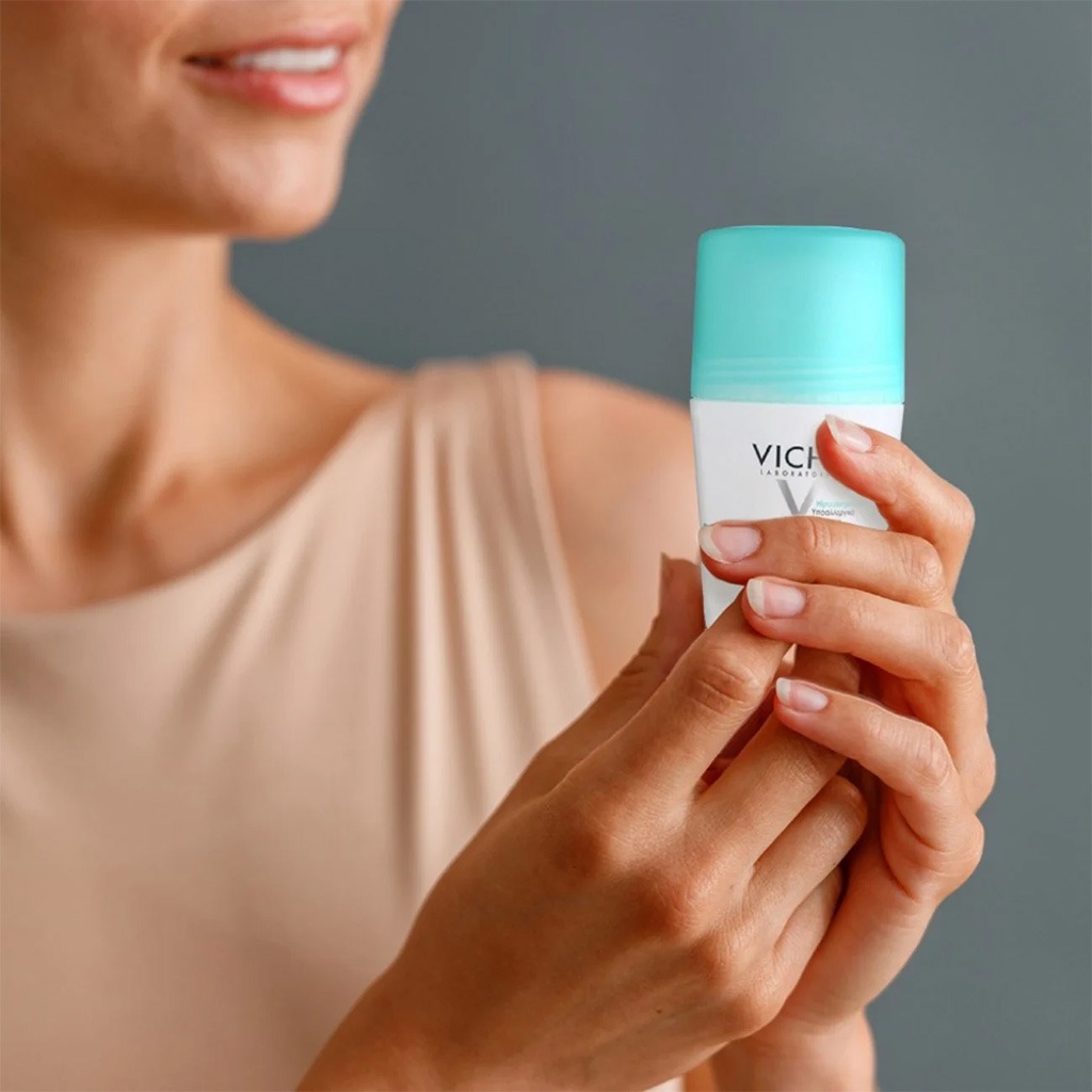 Vichy 48 Hours Anti-Perspirant Deodorant Roll-On Intensive Treatment 50ml, Buy 1 Get 50% Off On 2nd Piece, Promo Pack 