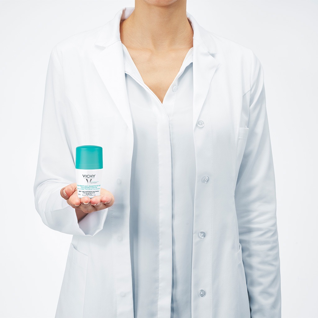 Vichy 48 Hours Anti-Perspirant Deodorant Roll-On Intensive Treatment 50ml, Buy 1 Get 50% Off On 2nd Piece, Promo Pack 