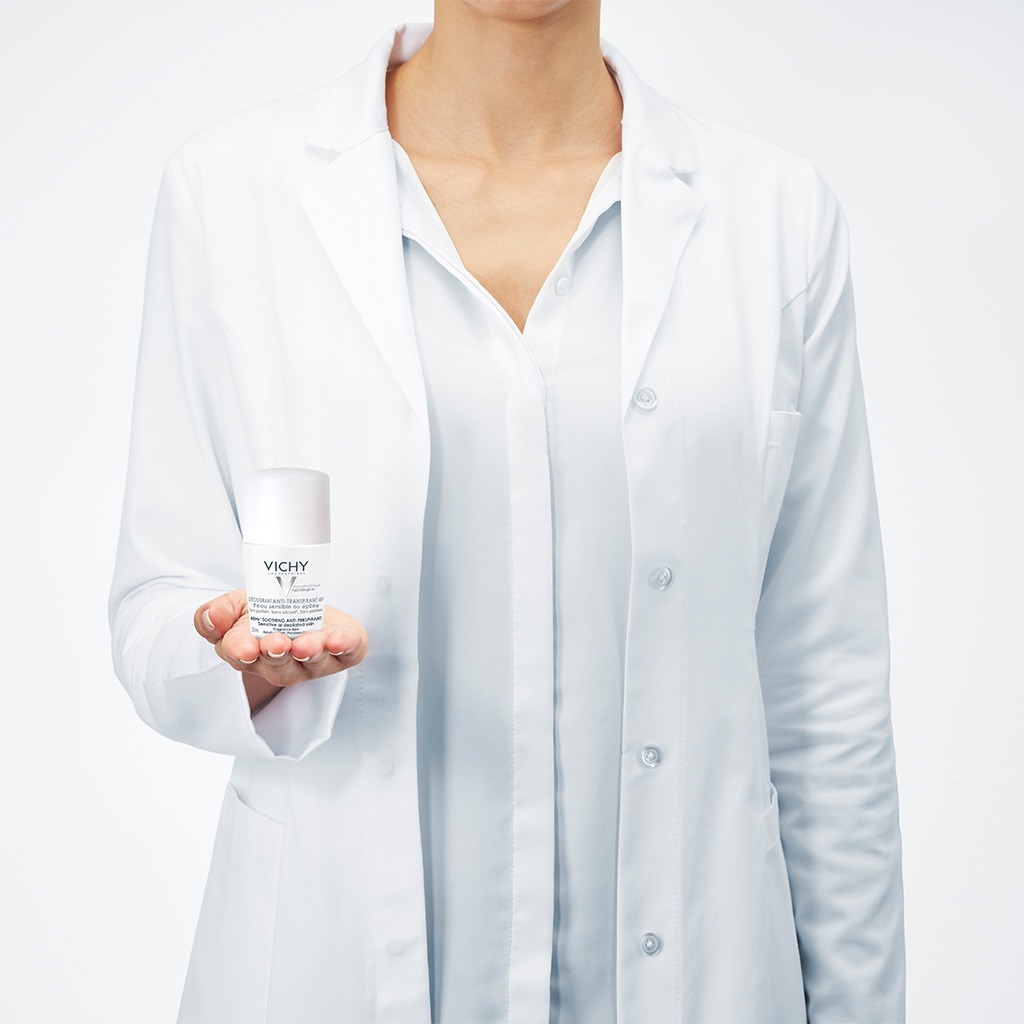 Vichy 48 Hours Soothing Anti Perspirant Deodorant Roll-On For Sensitive Skin 50ml, Buy 1 Get 50% Off On 2nd Piece, Promo Pack 