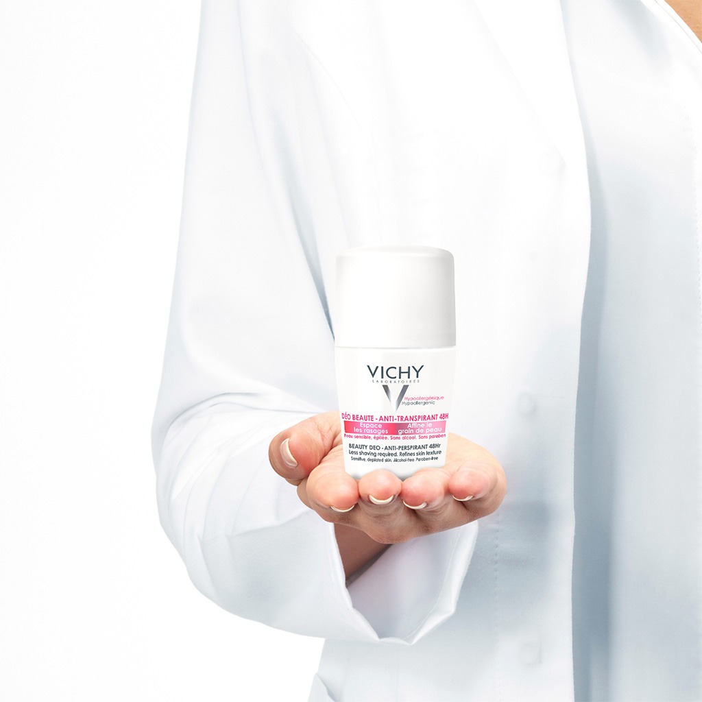 Vichy 48 Hours Anti Perspirant Beauty Deodorant Roll-On For Women 50ml, Buy 1 Get 50% Off On 2nd Piece, Promo Pack