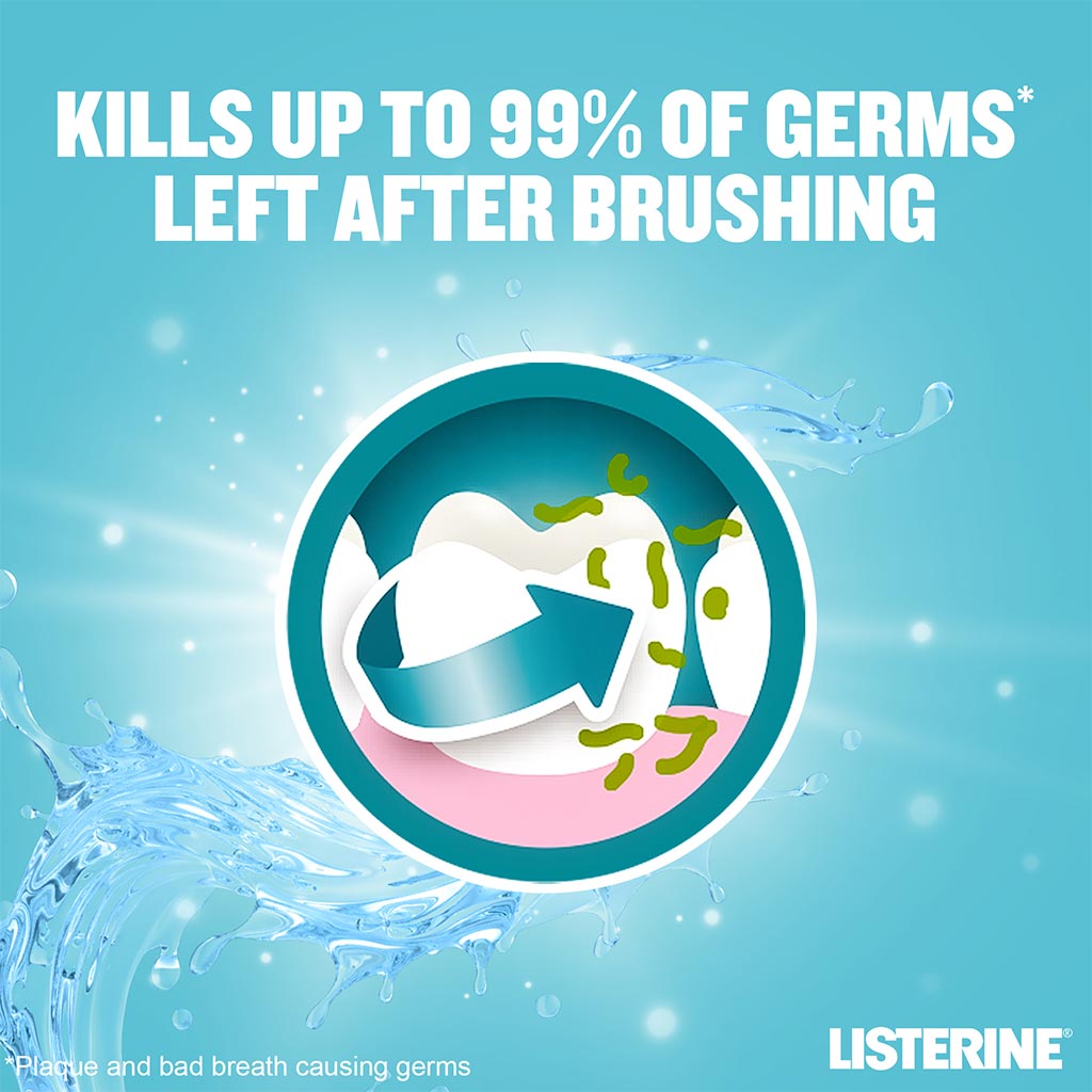 Listerine Zero Alcohol Cool Mint Milder Taste Mouthwash 250ml