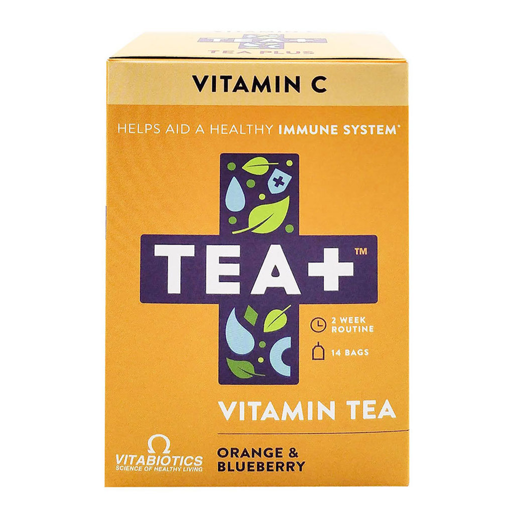 Vitabiotics Tea+ Vitamin C Vitamin Tea For Immune Support, Pack of 14's
