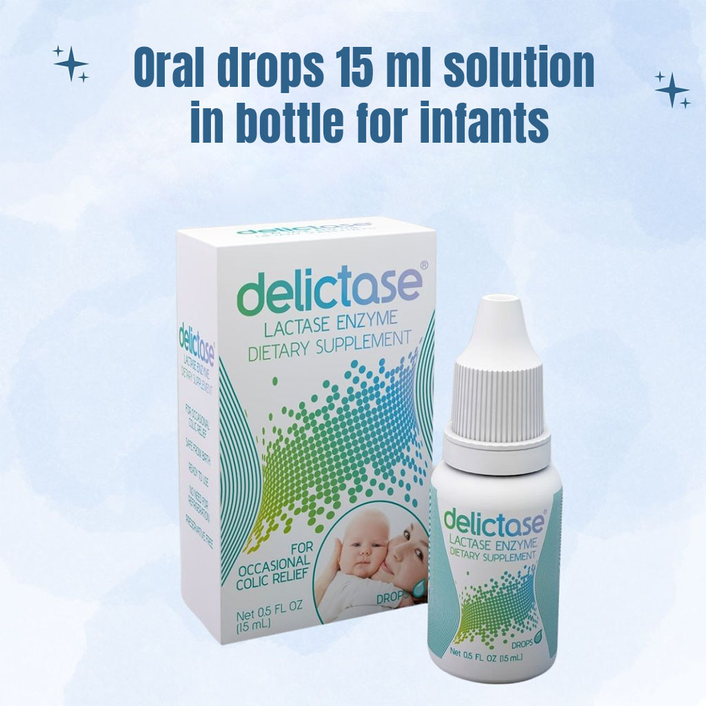 Delictase Lactase Enzyme Oral Drops 15 mL