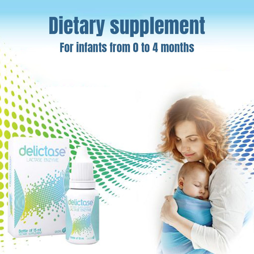Delictase Lactase Enzyme Oral Drops 15 mL