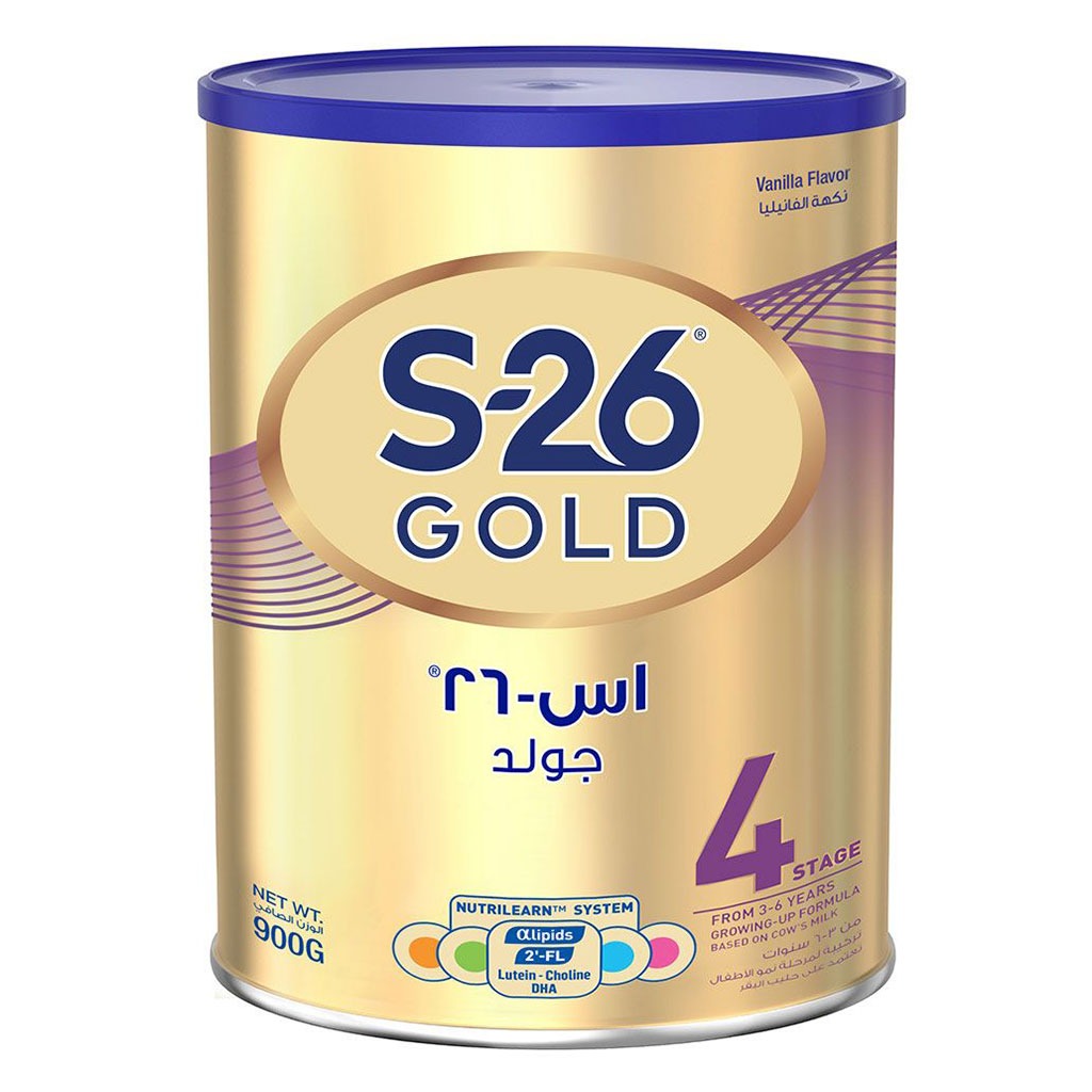 S-26 Gold Stage 4 Growing Up Children's Milk Formula For 3 To 6 Years 900g