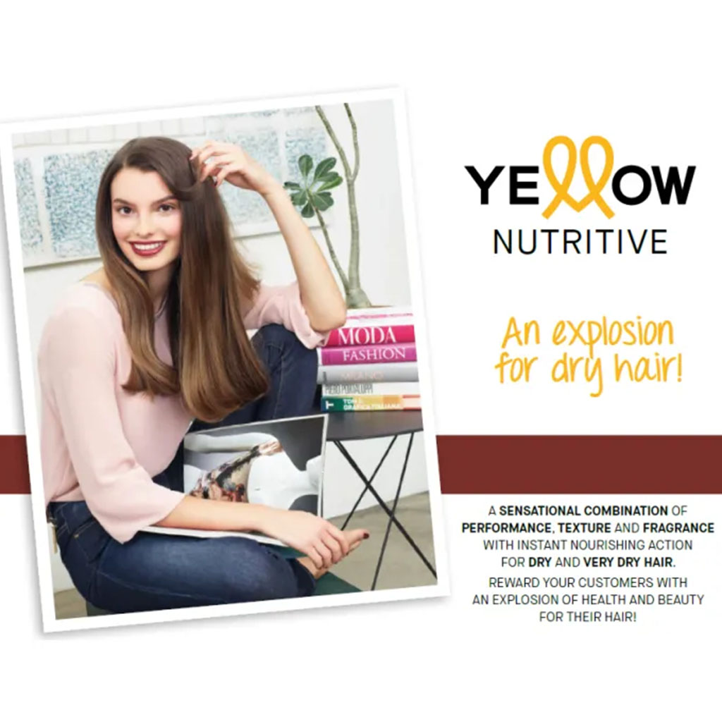 Alfaparf Yellow Nutritive Nourishing Shampoo With Argan Oil & Coconut Oil For Dry Hair 500ml