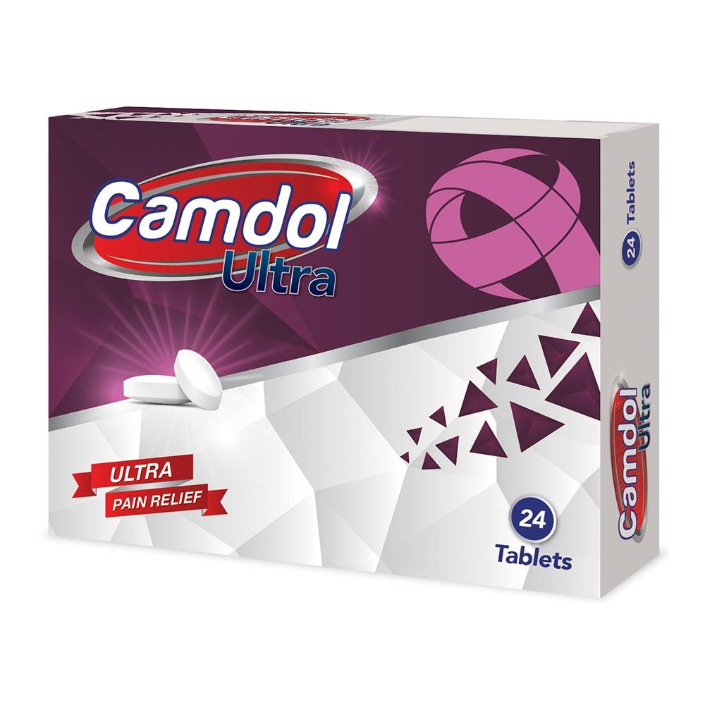 Camdol Ultra Paracetamol 500mg and Caffiene 65mg Pain Relief Tablets, Pack of 24's
