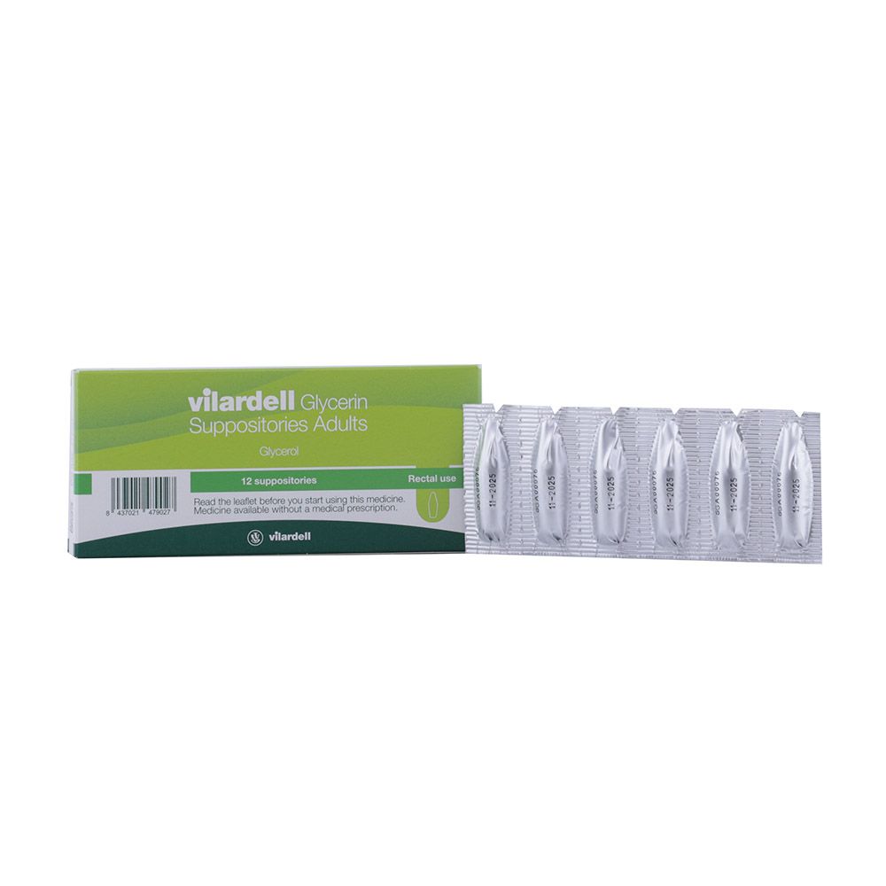 Vilardell Glycerin 3g Adult Suppositories 12's