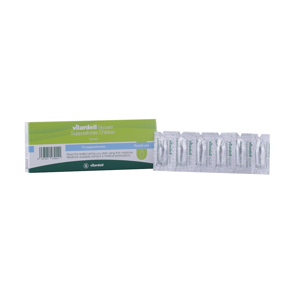 Vilardell Glycerin 1.5g Children Suppositories 12's