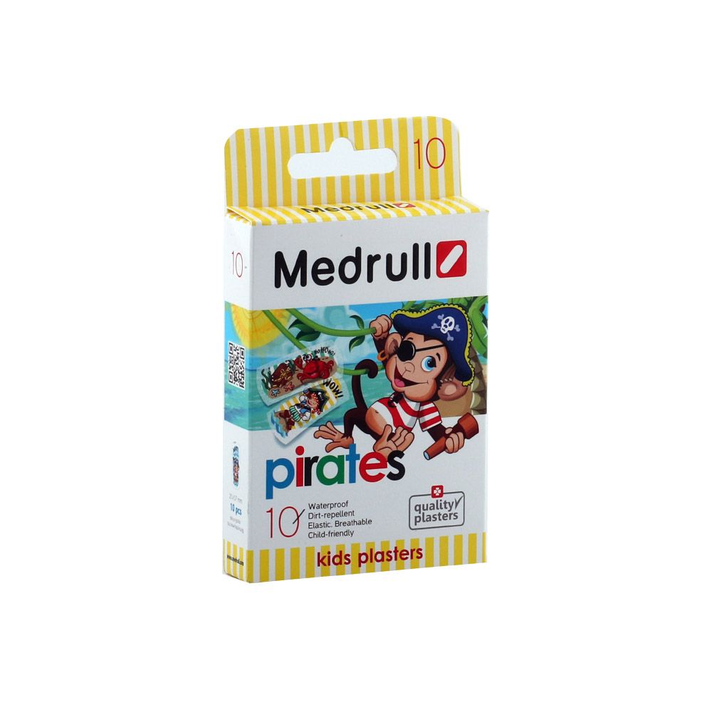Medrull Kids Waterproof Plaster Pirates 10's