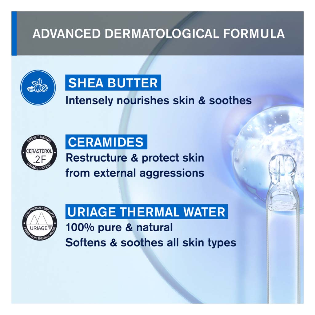 Uriage Xemose Soap-Free Gentle Cleansing Syndet For Very Dry & Atopic Skin 500ml