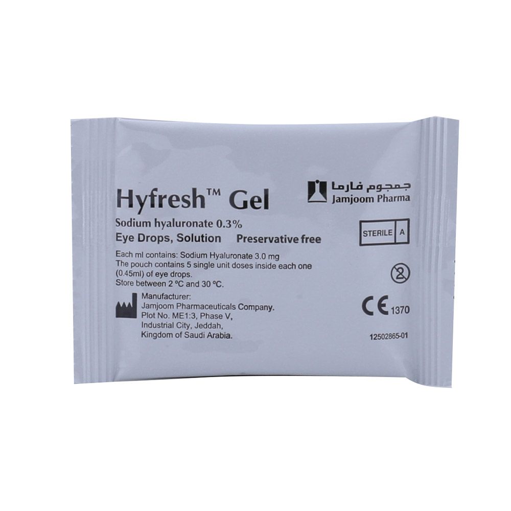 Hyfresh Gel 3mg/mL Sodium Hyaluronate Eye Gel 0.45 mL 20's