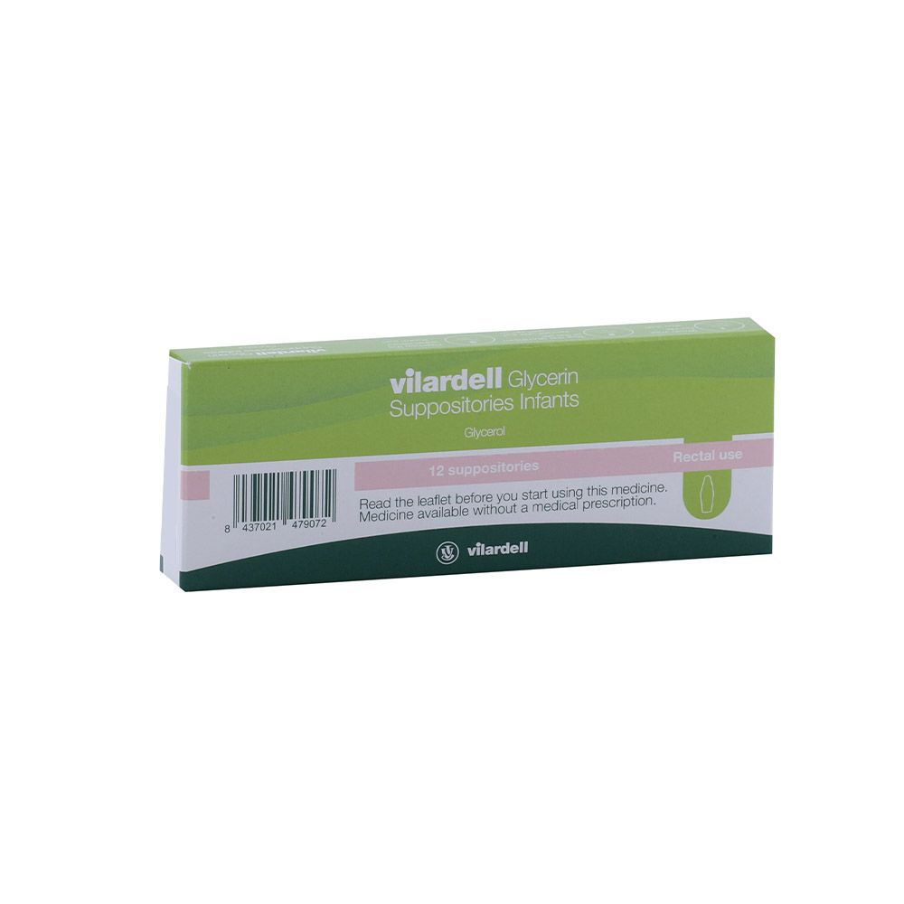 Vilardell Glycerin 0.92 g Infant Suppository 12's