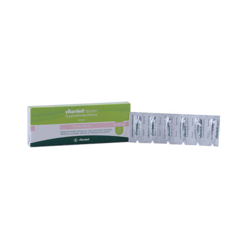 Vilardell Glycerin 0.92 g Infant Suppository 12's